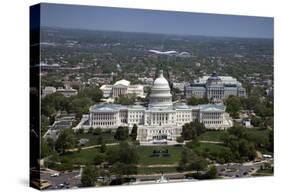 Aerial view, United States Capitol building, Washington, D.C.-Carol Highsmith-Stretched Canvas