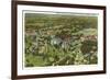 Aerial View, University of Kansas, Lawrence, Kansas-null-Framed Art Print