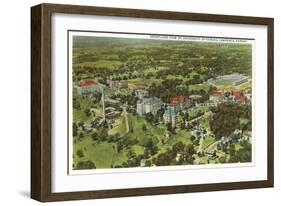 Aerial View, University of Kansas, Lawrence, Kansas-null-Framed Art Print