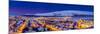 Aerial view - Wintertime in Akureyri, Northern, Iceland.-null-Mounted Photographic Print