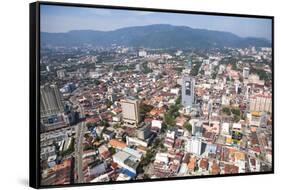 Aerial Views over the City of Penang, Malaysia-Micah Wright-Framed Stretched Canvas