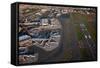 Aerials of Boston Logan International Airport-Joseph Sohm-Framed Stretched Canvas