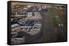 Aerials of Boston Logan International Airport-Joseph Sohm-Framed Stretched Canvas