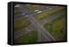 Aerials of Boston Logan International Airport-Joseph Sohm-Framed Stretched Canvas