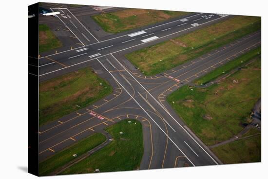 Aerials of Boston Logan International Airport-Joseph Sohm-Stretched Canvas