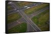 Aerials of Boston Logan International Airport-Joseph Sohm-Framed Stretched Canvas