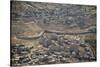 Aeriel View of the Wall Dividing Israel from the West Bank to Prevent Terror Attacks-Hal Beral-Stretched Canvas