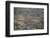 Aeriel View of the Wall Dividing Israel from the West Bank to Prevent Terror Attacks-Hal Beral-Framed Photographic Print