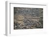 Aeriel View of the Wall Dividing Israel from the West Bank to Prevent Terror Attacks-Hal Beral-Framed Photographic Print