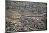 Aeriel View of the Wall Dividing Israel from the West Bank to Prevent Terror Attacks-Hal Beral-Mounted Photographic Print