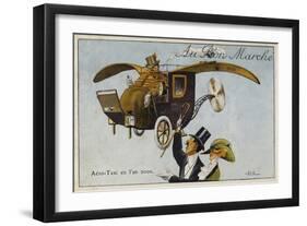 Aero-Taxi in the Year, 2000-null-Framed Giclee Print