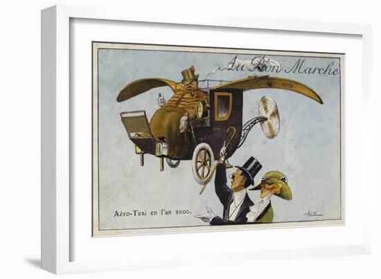 Aero-Taxi in the Year, 2000-null-Framed Giclee Print