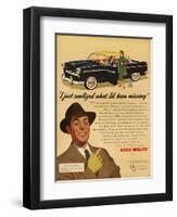 Aero Willys, Magazine Advertisement, UK, 1954-null-Framed Premium Giclee Print