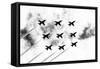 Aerobatic Flying Display-Craig Roberts-Framed Stretched Canvas