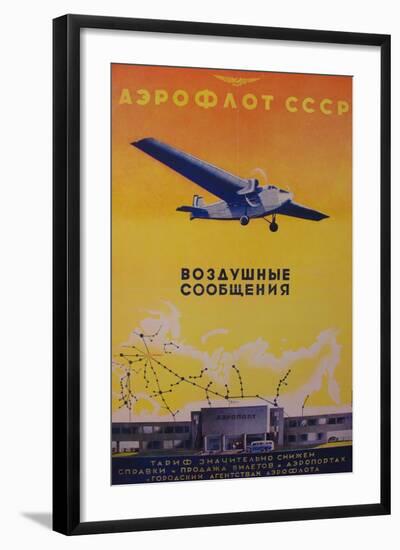 Aeroflot-null-Framed Giclee Print