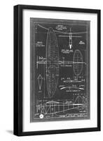 Aeronautic Blueprint I-Vision Studio-Framed Art Print