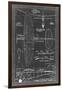 Aeronautic Blueprint I-Vision Studio-Framed Art Print