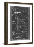 Aeronautic Blueprint II-Vision Studio-Framed Art Print