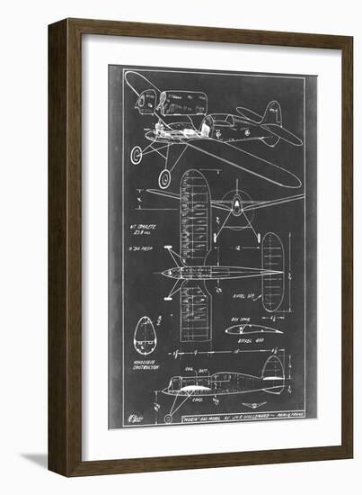 Aeronautic Blueprint II-Vision Studio-Framed Art Print