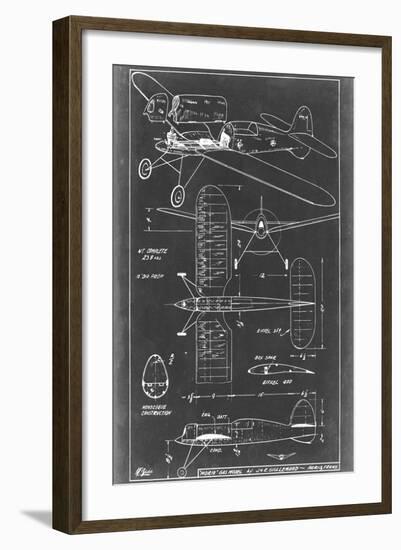 Aeronautic Blueprint II-Vision Studio-Framed Art Print