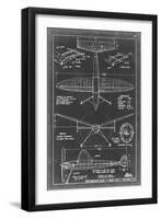 Aeronautic Blueprint III-Vision Studio-Framed Art Print