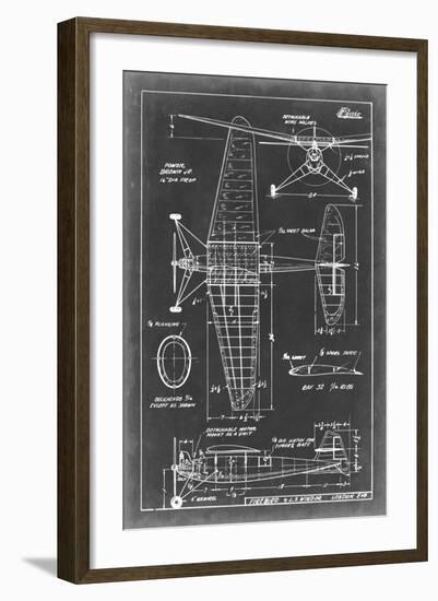 Aeronautic Blueprint IV-Vision Studio-Framed Art Print