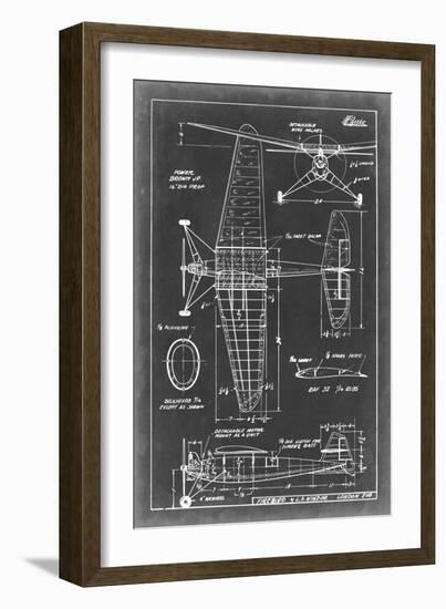 Aeronautic Blueprint IV-Vision Studio-Framed Art Print