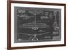 Aeronautic Blueprint VI-Vision Studio-Framed Premium Giclee Print