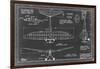 Aeronautic Blueprint VI-Vision Studio-Framed Art Print