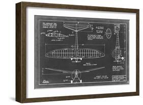 Aeronautic Blueprint VI-Vision Studio-Framed Art Print