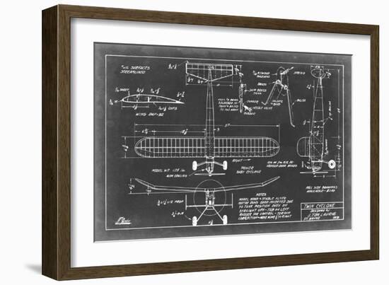 Aeronautic Blueprint VII-Vision Studio-Framed Art Print