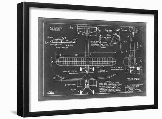 Aeronautic Blueprint VII-Vision Studio-Framed Art Print