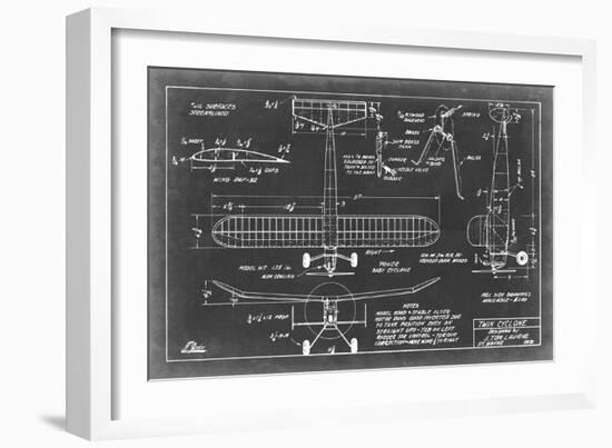 Aeronautic Blueprint VII-Vision Studio-Framed Art Print