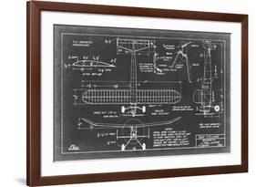 Aeronautic Blueprint VII-Vision Studio-Framed Premium Giclee Print