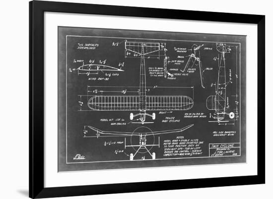 Aeronautic Blueprint VII-Vision Studio-Framed Premium Giclee Print