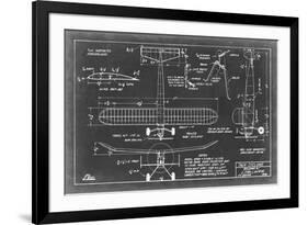 Aeronautic Blueprint VII-Vision Studio-Framed Premium Giclee Print