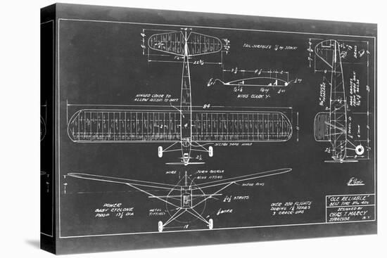 Aeronautic Blueprint VIII-Vision Studio-Stretched Canvas