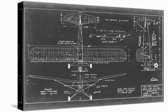 Aeronautic Blueprint VIII-Vision Studio-Stretched Canvas