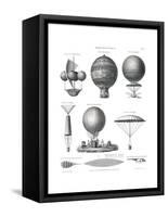 Aeronautics, 1818-Science Source-Framed Stretched Canvas