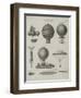 Aeronautics, Early Balloon Designs, c.1818-Joseph Clement-Framed Art Print