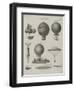 Aeronautics, Early Balloon Designs, c.1818-Joseph Clement-Framed Art Print