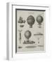 Aeronautics, Early Balloon Designs, c.1818-Joseph Clement-Framed Art Print