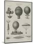 Aeronautics, Early Balloon Designs, c.1818-Joseph Clement-Mounted Art Print