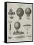 Aeronautics, Early Balloon Designs, c.1818-Joseph Clement-Framed Stretched Canvas