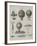 Aeronautics, Early Balloon Designs, c.1818-Joseph Clement-Framed Art Print