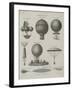 Aeronautics, Early Balloon Designs, c.1818-Joseph Clement-Framed Art Print