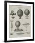 Aeronautics, Early Balloon Designs, c.1818-Joseph Clement-Framed Art Print