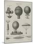 Aeronautics, Early Balloon Designs, c.1818-Joseph Clement-Mounted Art Print