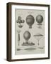 Aeronautics, Early Balloon Designs, c.1818-Joseph Clement-Framed Art Print