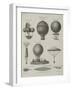 Aeronautics, Early Balloon Designs, c.1818-Joseph Clement-Framed Art Print